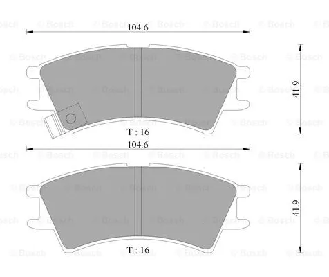 Brake Pad Set, disc brake (0 986 AB3 045)