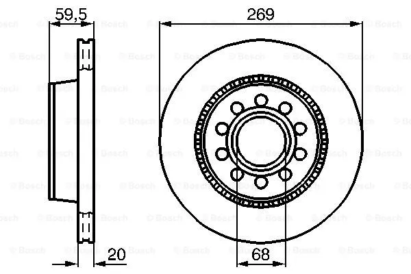 Brake Disc (0 986 478 614)
