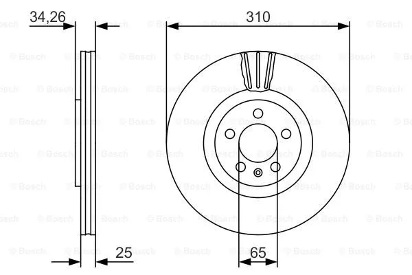 Brake Disc (0 986 479 642)