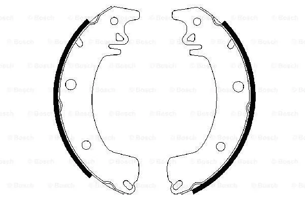 Brake Shoe Set (0 986 487 378)