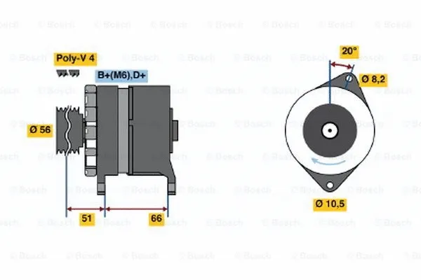 Alternator (0 120 488 215)