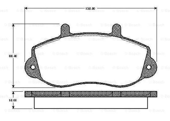 Brake Pad Set, disc brake (0 986 TB2 333)