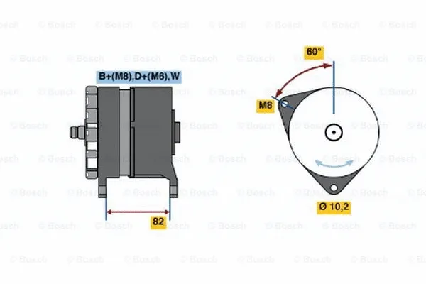 Alternator (0 120 468 088)