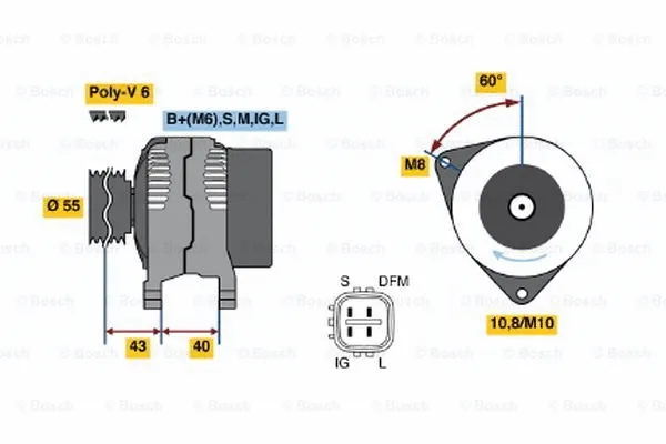 Alternator (0 124 315 016)