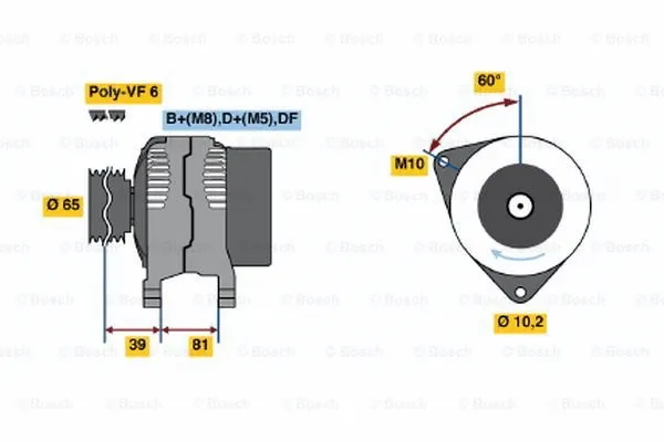 Alternator (0 123 520 004)