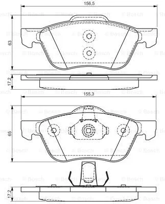 Brake Pad Set, disc brake (0 986 495 118)