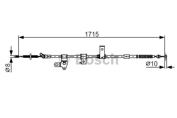 Cable Pull, parking brake (1 987 482 348)