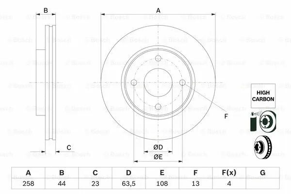 Brake Disc (0 986 479 E80)