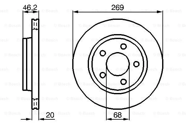 Brake Disc (0 986 478 316)
