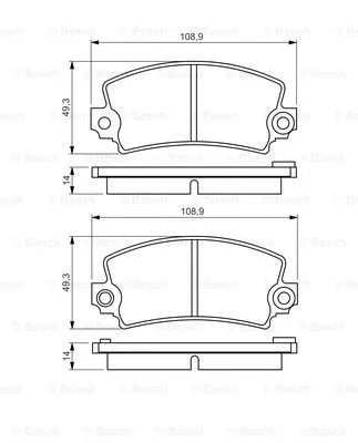 Brake Pad Set, disc brake (0 986 495 270)