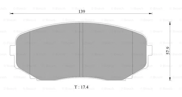 Brake Pad Set, disc brake (0 986 AB2 373)