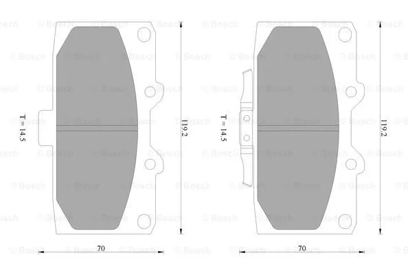 Brake Pad Set, disc brake (0 986 AB2 657)