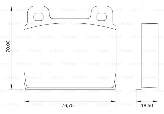 Brake Pad Set, disc brake (0 986 BB0 017)