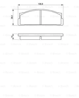 Brake Pad Set, disc brake (0 986 424 420)