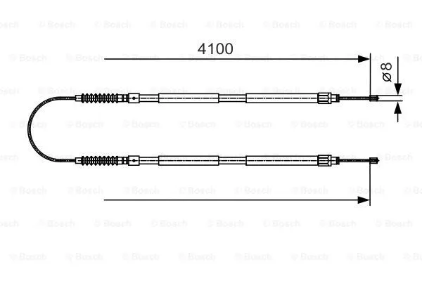 Cable Pull, parking brake (1 987 482 005)