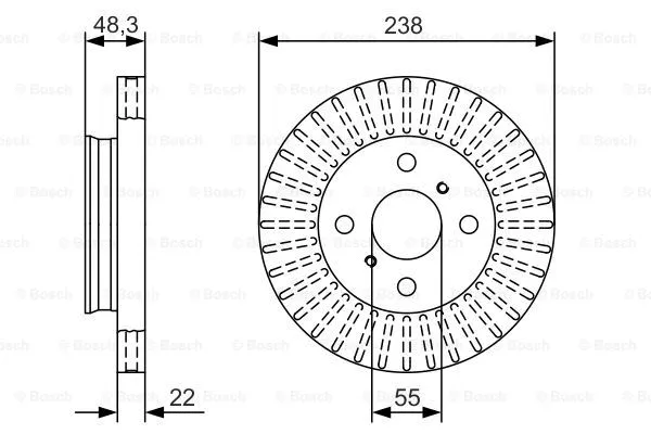 Brake Disc (0 986 479 A63)
