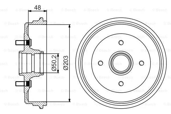 Brake Drum (0 986 477 258)