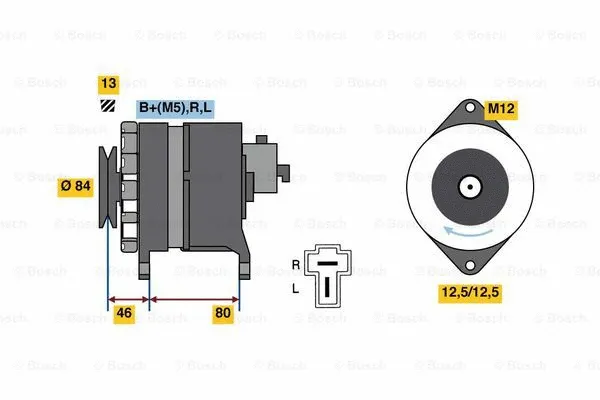 Alternator (0 986 080 160)