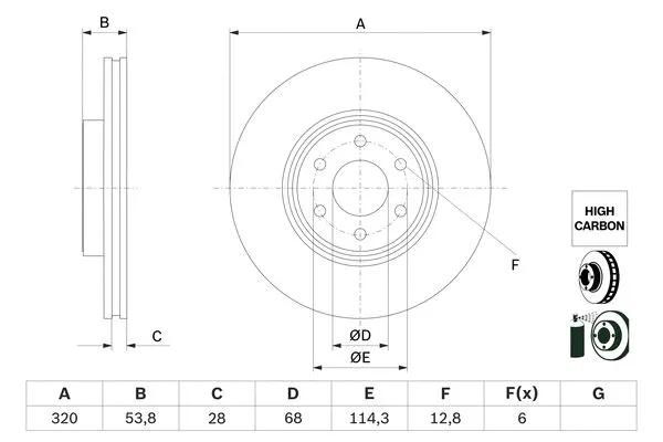 Brake Disc (0 986 479 H29)