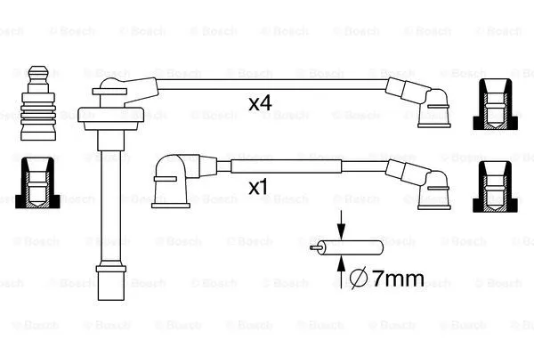 Ignition Cable Kit (0 986 357 282)