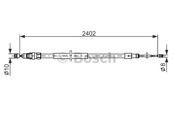 Cable Pull, parking brake (1 987 482 276)