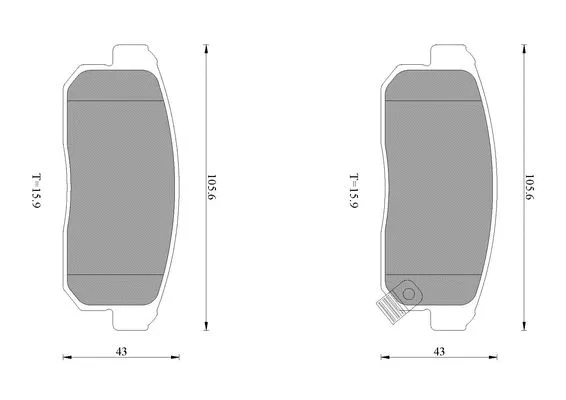 Brake Pad Set, disc brake (0 986 AB1 699)