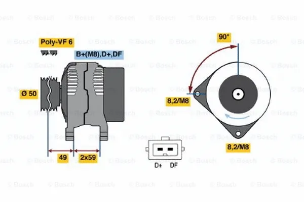 Alternator (0 123 515 020)