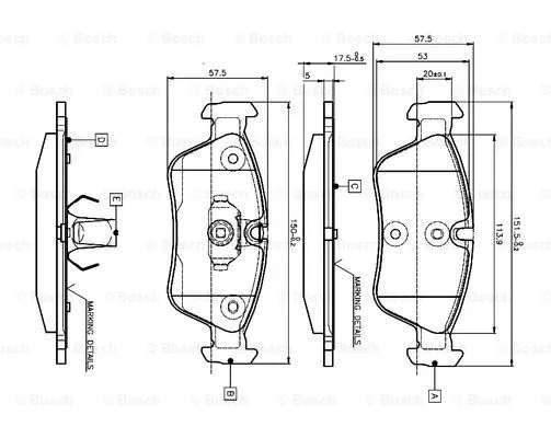 Brake Pad Set, disc brake (0 986 TB2 209)