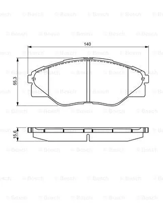 Brake Pad Set, disc brake (0 986 495 303)