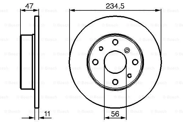 Brake Disc (0 986 478 500)