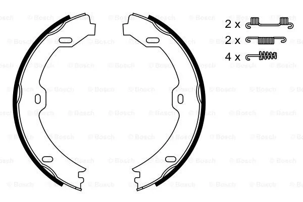 Brake Shoe Set, parking brake