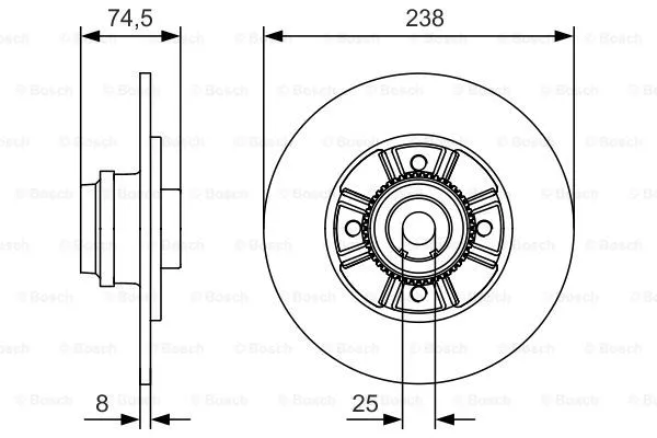 Brake Disc (0 986 479 759)