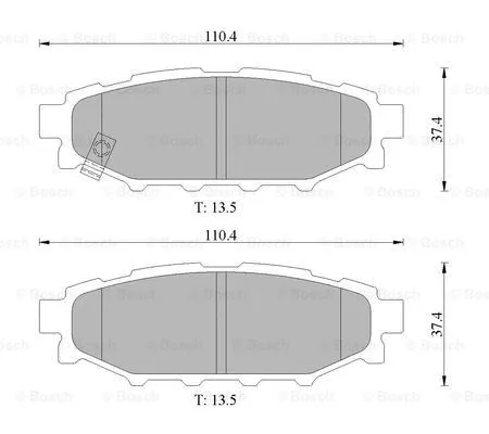 Brake Pad Set, disc brake (0 986 AB1 474)