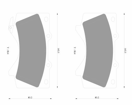 Brake Pad Set, disc brake (0 986 AB1 631)