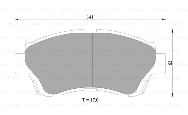 Brake Pad Set, disc brake (0 986 505 954)