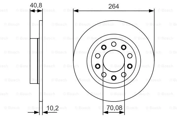 Brake Disc (0 986 479 C41)