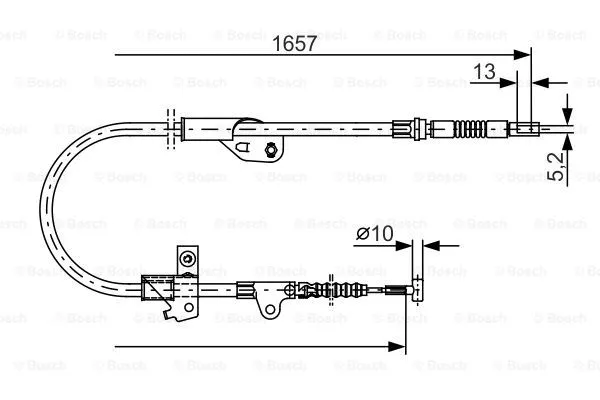 Cable Pull, parking brake (1 987 477 753)