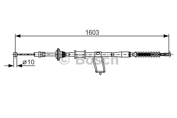 Cable Pull, parking brake (1 987 482 174)