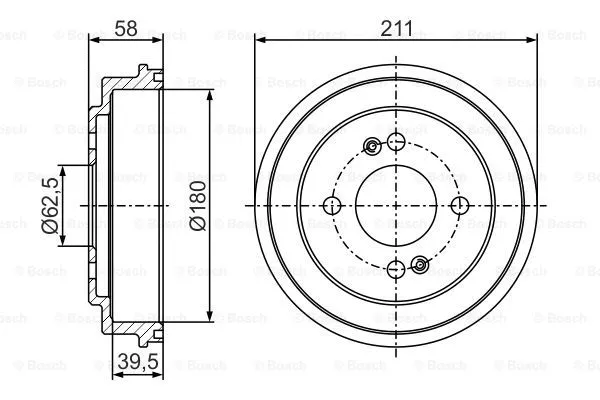 Brake Drum (0 986 477 278)