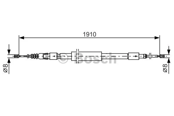Cable Pull, parking brake (1 987 482 318)