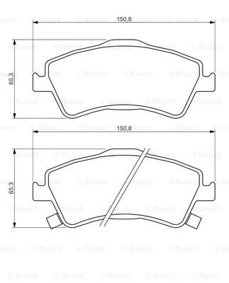 Brake Pad Set, disc brake (0 986 494 318)