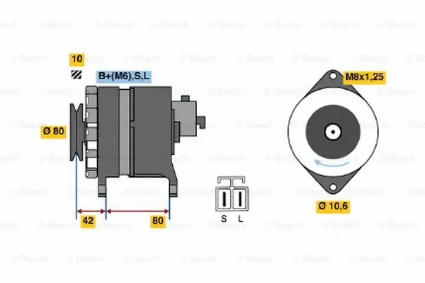 Alternator (0 986 038 930)