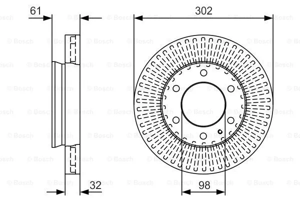 Brake Disc (0 986 479 V32)