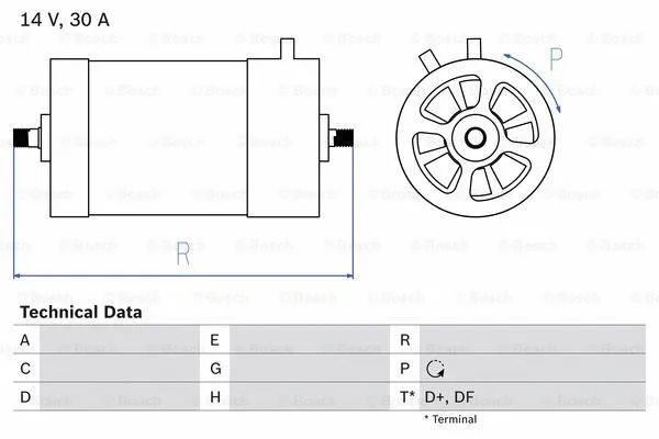 Alternator (0 986 030 050)