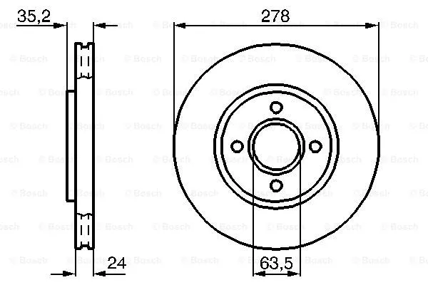 Brake Disc (0 986 478 670)