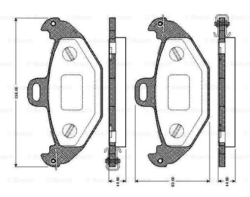 Brake Pad Set, disc brake (0 986 TB2 337)