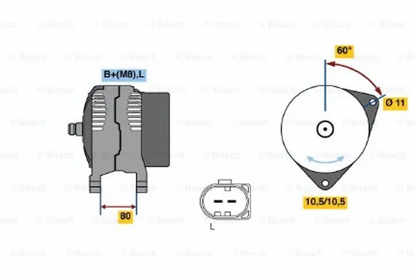Alternator (0 124 325 122)