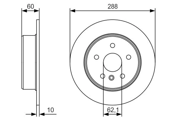 Brake Disc (0 986 479 T97)