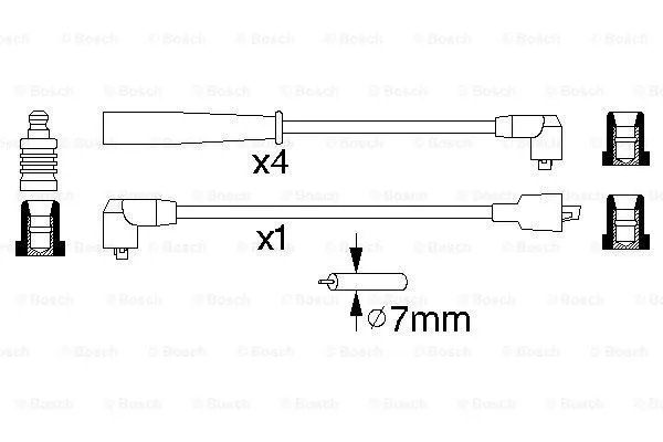 Ignition Cable Kit (0 986 356 807)
