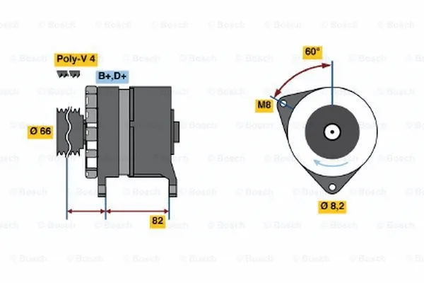 Alternator (0 986 037 040)